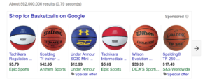 Google Product Listing Ad Visual