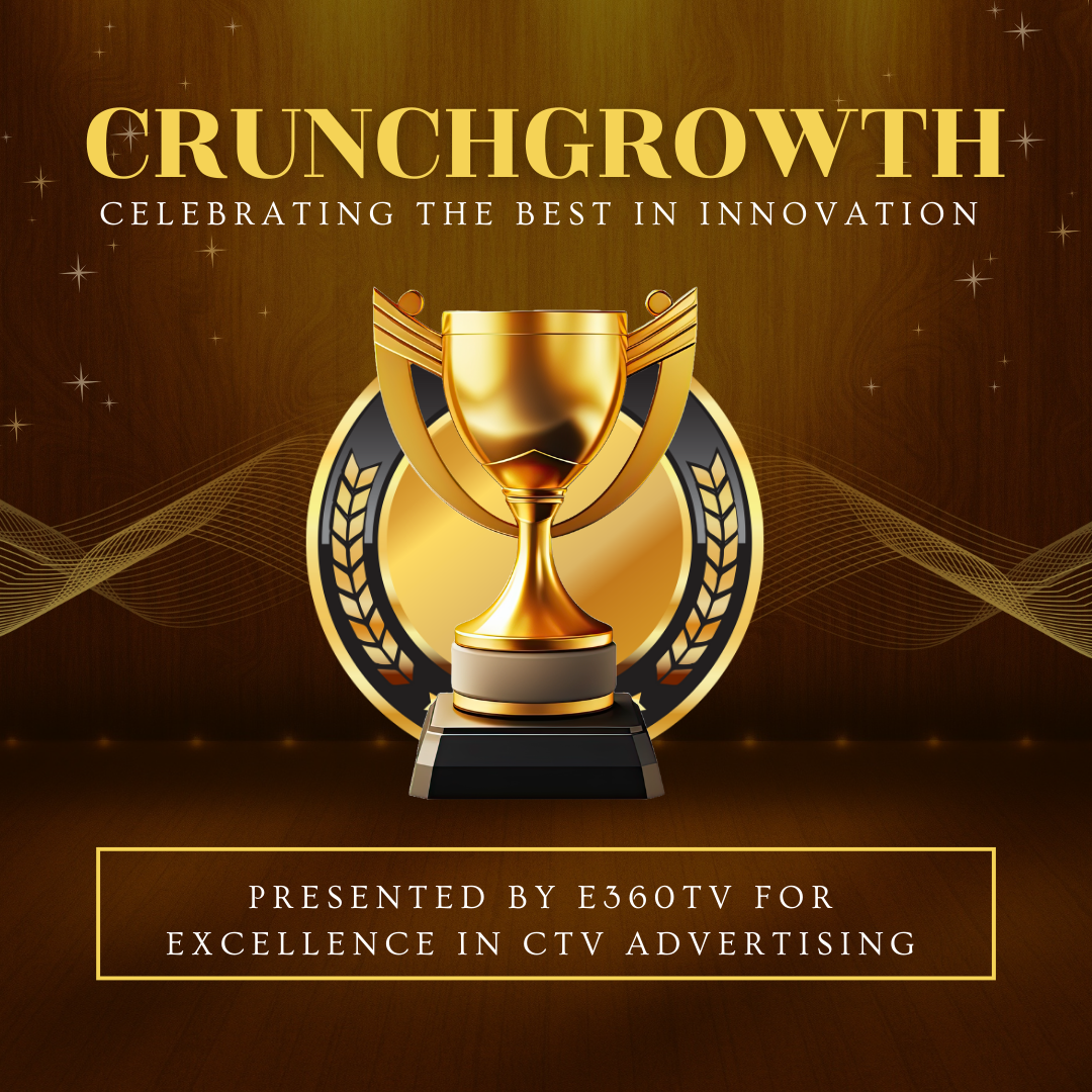 Gold And Brown Elegant Award Ceremony Instagram Post CrunchGrowth connected tv award